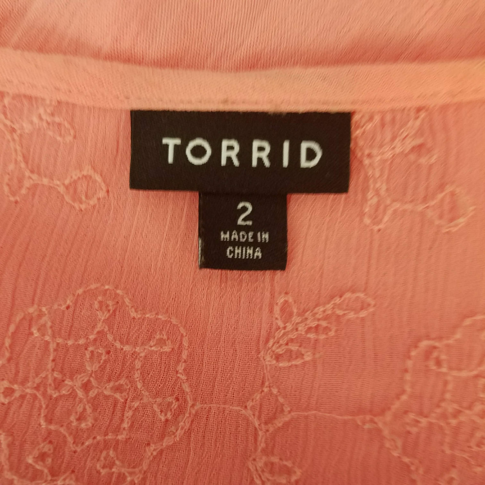 Torrid Skater Dress Embroidered Size 2X - Picture 7 of 8